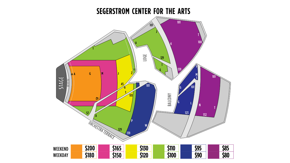 Costa Mesa Segerstrom Hall Seating Chart